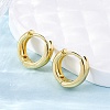 Brass Huggie Hoop Earrings EJEW-F260-06G-1