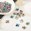60Pcs 12 Colors Alloy Enamel Pendants ENAM-TA0001-61-6