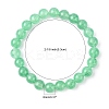Dyed Natural Green Aventurine Beads Stretch Bracelets LS-X-BJEW-Q305-2