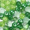 100Pcs Transparent Frosted Glass Beads Strands GLAA-CJ0002-04-4