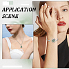 1Pc Stainless Steel Open Cuff Bangles & 1Pc Stainless Steel Pendant Neclace AJEW-SC0004-06E-4