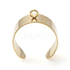 Ion Plating(IP) 304 Stainless Steel Open Cuff Finger Ring Components LS-STAS-WH0029-40B-G-2
