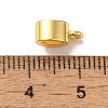 Column Brass Micro Pave Cubic Zirconia Tube Bails KK-C072-05G-G-2