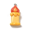 Opaque Resin Pendants RESI-K020-03F-1