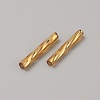Electroplate Glass Twist Beads EGLA-WH0001-14A-G-2