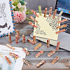 10Pcs 10 Styles Flower Printed Wooden Craft Pegs Clips AJEW-WH0248-505-4