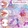 120Pcs 12 Styles Transparent Spray Painted Glass Beads GLAA-YW0003-79-3