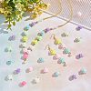 200Pcs Opaque Acrylic Beads Connector Charms FIND-HY0001-30-5
