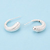 925 Sterling Silver Stud Earring Findings STER-N017-08S-3