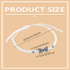 1Pc Alloy Butterfly Link Bracelet BJEW-LP0004-25A-2