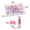 120Pcs 15 Colors Transparent Spray Paint Glass Beads GLAA-FS0002-12B-4