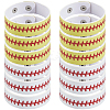 20Pcs 2 Styles Leather Wide Cord Bracelet with Snap Button for Men Women GUQI-CL0001-02B-7