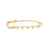 Brass Brooch Findings KK-I364-37G-1