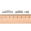Tarnish Resistant Column 304 Stainless Steel Matte Bayonet Necklace Clasps LS-STAS-I013-4mm-A-4
