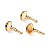 304 Stainless Steel Leverback Earring Settings STAS-F191-03G-10mm-1