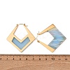 304 Stainless Steel & Acrylic Hoop Earrings EJEW-T054-05G-3