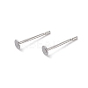 Tarnish Resistant 316 Surgical Stainless Steel Flat Round Blank Peg Stud Earring Settings LS-X-STAS-R073-04-1