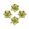 Matte Spray Painted Acrylic Beads OACR-N159-01A-1