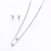 Tarnish Resistant 304 Stainless Steel Jewelry Sets SJEW-O090-33P-1