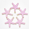 Spray Painted Alloy Pendants X-PALLOY-T065-24C-1