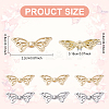 20Pcs 2 Colors Rack Plating Alloy Beads FIND-YW0008-16-3
