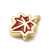 Brass Enamel Charms KK-P338-30G-01-2