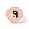 Enamel Flower with Yin Yang Finger Rings LS-RJEW-H108-01A-KCG-2