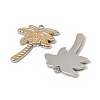 304 Stainless Steel Pendants STAS-T068-54B-GP-2