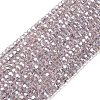 Electroplate Glass Beads Strands GLAA-Q105-03M-1