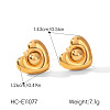 304 Stainless Steel Stud Earrings for Women WGC125F-01-1