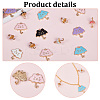 40Pcs 10 Style Alloy Enamel Pendants ENAM-PH0002-51-4