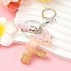 Resin & Acrylic & Faux Suede Tassel Keychain KEYC-YW00123-06-1