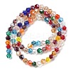Transparent Electroplate Glass Beads Strands GLAA-F029-2mm-C29-2