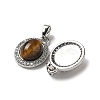 Natural Tiger Eye Pendants KK-R210-24P-2