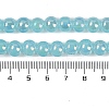 Baking Paint Electroplate Glass Beads Strands GLAA-G120-01J-4