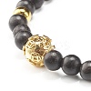 Wooden Beads Stretch Bracelets Set BJEW-JB07019-5
