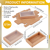 Rectangle Kraft Paper Drawer Boxes CON-WH0089-119C-2