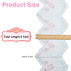 5Yards Polyester Flower Lace Trim Ribbon OCOR-GF0002-63-2
