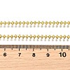 3MM Brass Rondelle Link Chain Necklaces NJEW-M108-12G-3