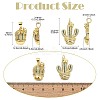 4Pcs 2 Style Rack Plating Brass Micro Pave Cubic Zirconia Pendants KK-CJ0002-76-2