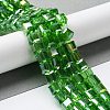 Electroplate Glass Beads Strands EGLA-R030-8x8mm-M-2