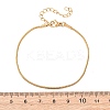 304 Stainless Steel Snake Chain Bracelets for Women BJEW-G775-02G-5