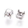 Non-Tarnish 316 Stainless Steel Sew on Prong Settings LS-X-STAS-I118-05P-01-2