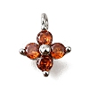Brass Micro Pave Cubic Zirconia Pendants KK-D356-07C-P-1