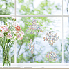 Waterproof PVC Colored Laser Stained Window Film Adhesive Stickers DIY-WH0256-077-7