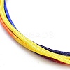 Segment Dyed Polyester Threads Multi-strand Bracelets BJEW-JB05672-3