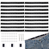 3 Sets DIY Sewing Polyester & PE & Iron Waist Button Kits DIY-PH0030-96A-1