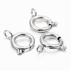 Tarnish Resistant 304 Stainless Steel Smooth Surface Spring Ring Clasps LS-STAS-H396-D-02P-2