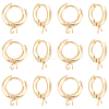 20Pcs 201 Stainless Steel Huggie Hoop Earring Findings STAS-UN0056-86-1