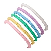 6Pcs 6 Colros Star Acrylic & Polymer Clay Beaded Stretch Kid Bracelet Sets BJEW-JB10673-3
